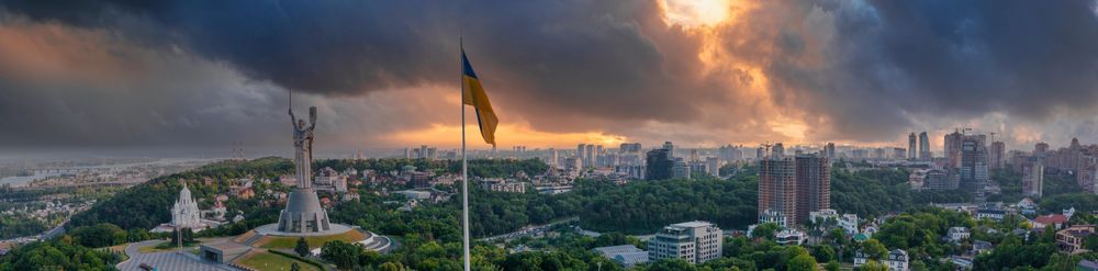 Luftaufnahme von Kiew